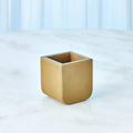GLOBAL VIEWS RADIUS EDGE LEATHER PENCIL CUP - Decorative Accents