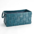 GLOBAL VIEWS SOFT WOVEN LEATHER BASKET - Decorative Accents