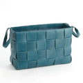 GLOBAL VIEWS SOFT WOVEN LEATHER BASKET - Decorative Accents
