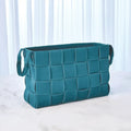 GLOBAL VIEWS SOFT WOVEN LEATHER BASKET - Decorative Accents