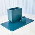 GLOBAL VIEWS RADIUS EDGE LEATHER DESK BLOTTER - Decorative Accents