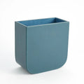GLOBAL VIEWS RADIUS EDGE LEATHER WASTEBASKET - Decorative Accents