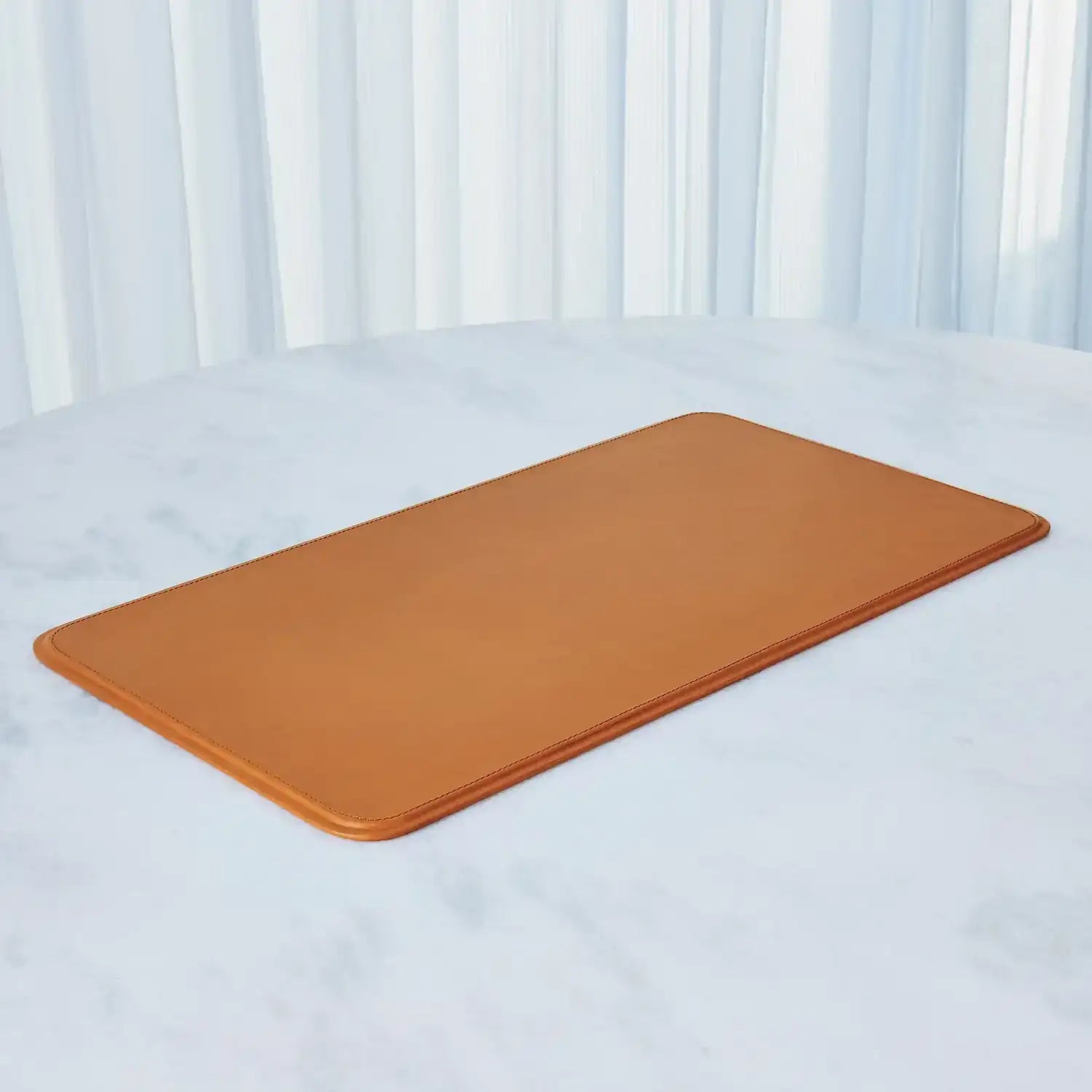 GLOBAL VIEWS RADIUS EDGE LEATHER DESK BLOTTER - Decorative Accents