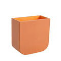 GLOBAL VIEWS RADIUS EDGE LEATHER WASTEBASKET - Decorative Accents