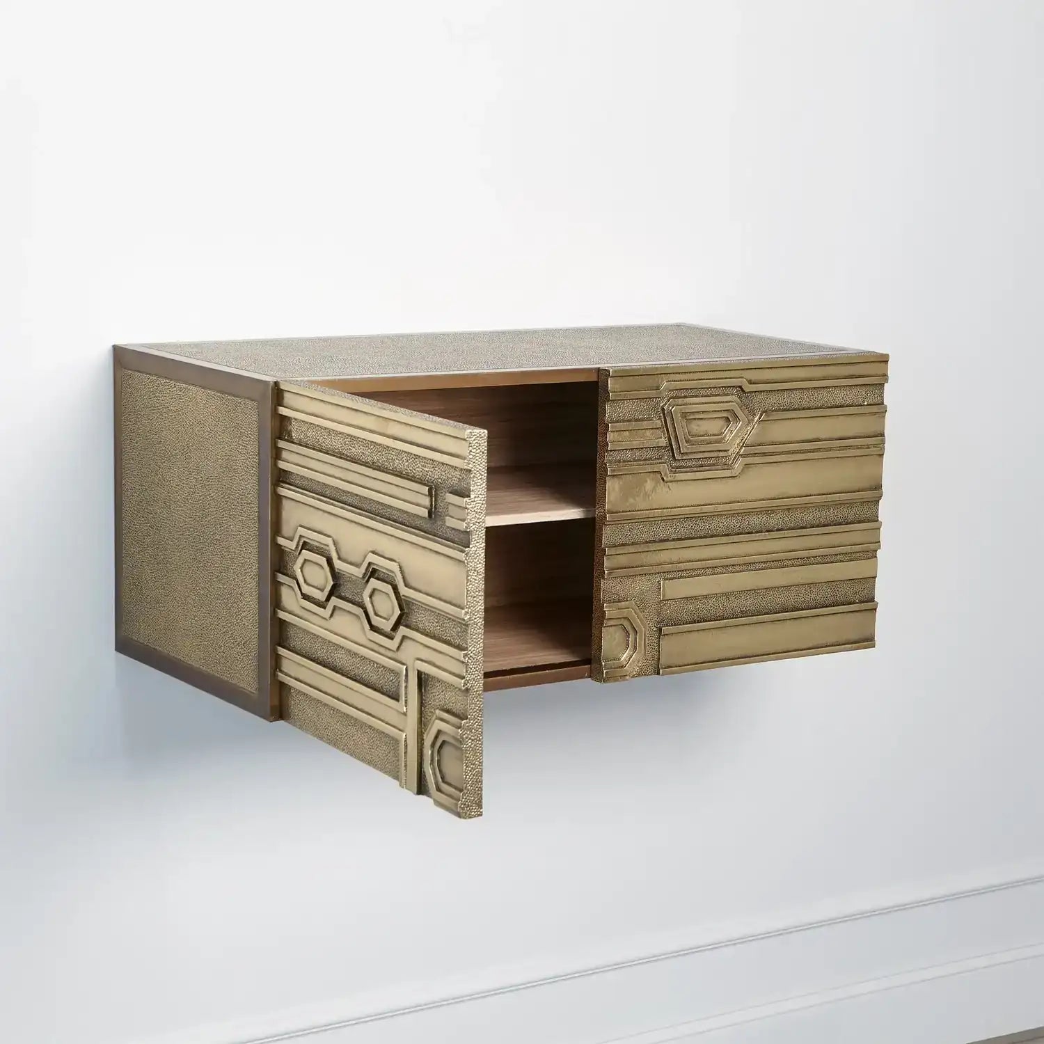 GLOBAL VIEWS ABSTRACT BLOCK CABINET - Cabinets & Bar