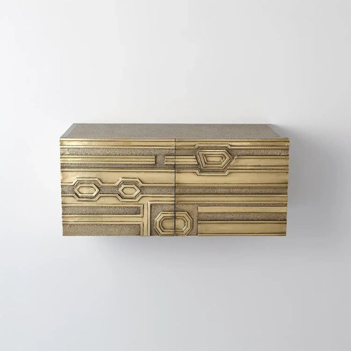 GLOBAL VIEWS ABSTRACT BLOCK CABINET - Cabinets & Bar