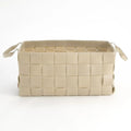 GLOBAL VIEWS SOFT WOVEN LEATHER BASKET - Decorative Accents
