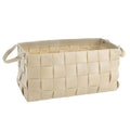 GLOBAL VIEWS SOFT WOVEN LEATHER BASKET - Decorative Accents