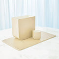 GLOBAL VIEWS RADIUS EDGE LEATHER DESK BLOTTER - Decorative Accents