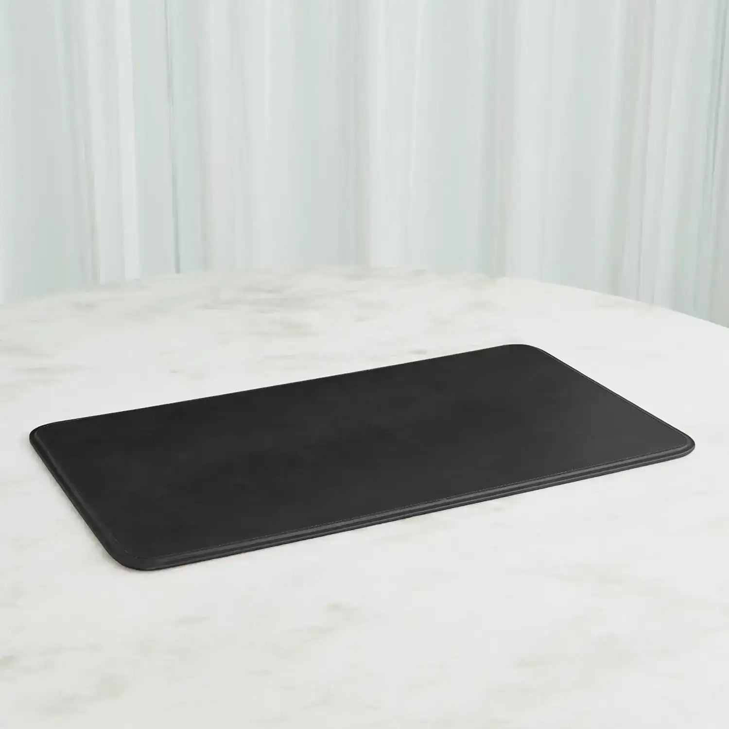 GLOBAL VIEWS RADIUS EDGE LEATHER DESK BLOTTER - Decorative Accents