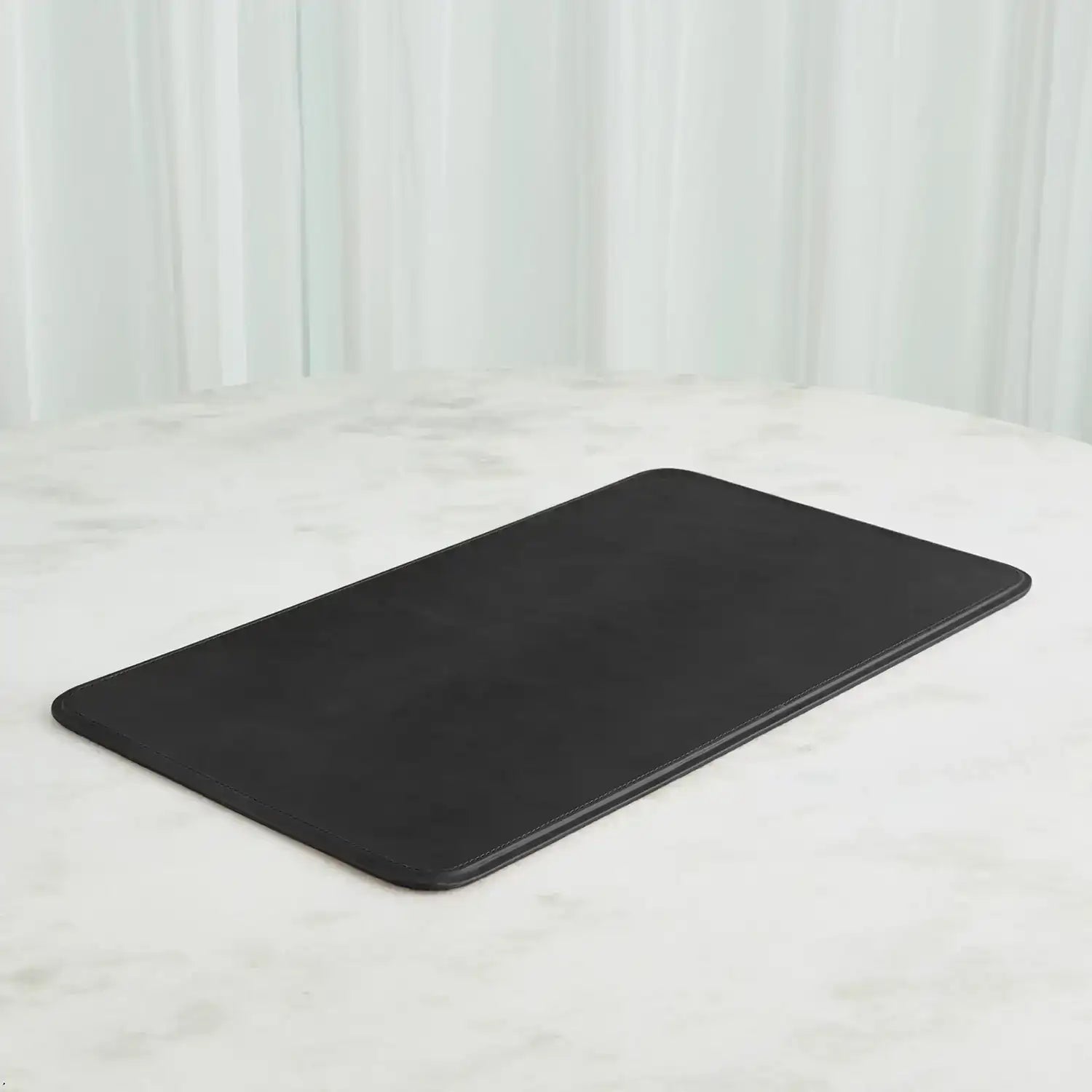 GLOBAL VIEWS RADIUS EDGE LEATHER DESK BLOTTER - Decorative Accents