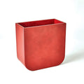 GLOBAL VIEWS RADIUS EDGE LEATHER WASTEBASKET - Decorative Accents