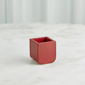 GLOBAL VIEWS RADIUS EDGE LEATHER PENCIL CUP - Decorative Accents