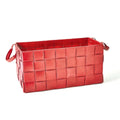 GLOBAL VIEWS SOFT WOVEN LEATHER BASKET - Decorative Accents