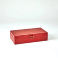 GLOBAL VIEWS MARBLED LEATHER D RING BOX - Decorative Accents