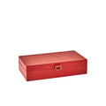 GLOBAL VIEWS MARBLED LEATHER D RING BOX - Decorative Accents