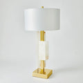 GLOBAL VIEWS, POSH BLOCK TABLE LAMP, TABLE LAMPS