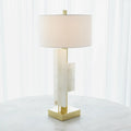 GLOBAL VIEWS, POSH BLOCK TABLE LAMP, TABLE LAMPS