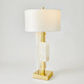 GLOBAL VIEWS, POSH BLOCK TABLE LAMP, TABLE LAMPS