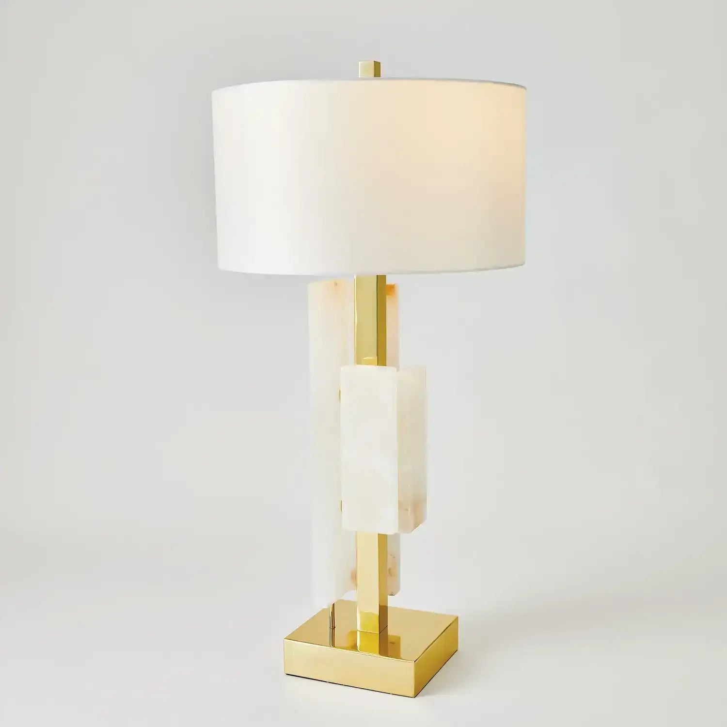 GLOBAL VIEWS, POSH BLOCK TABLE LAMP, TABLE LAMPS
