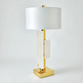 GLOBAL VIEWS, POSH BLOCK TABLE LAMP, TABLE LAMPS