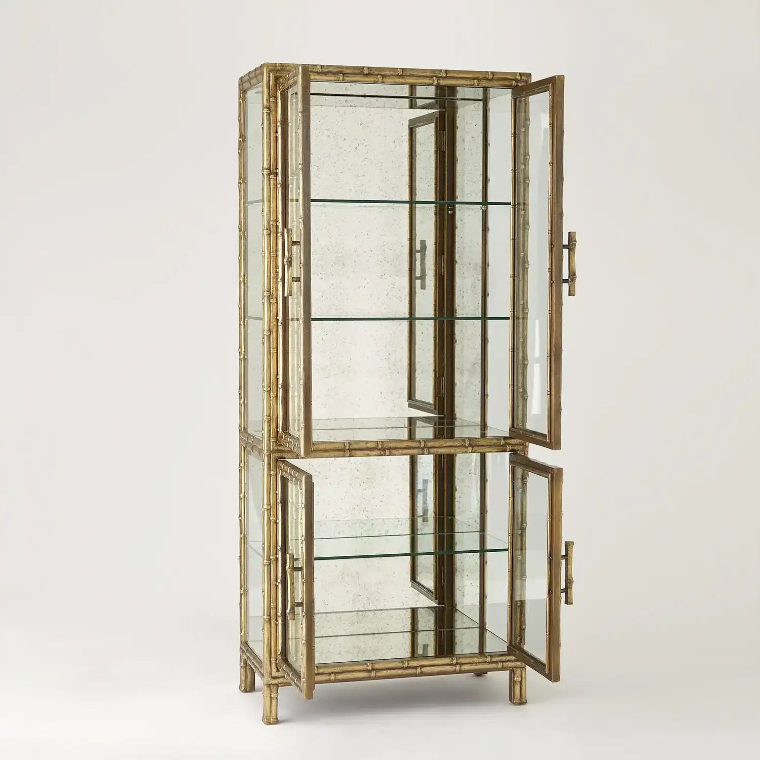GLOBAL VIEWS BAMBOO VITRINE - Cabinets & Bar