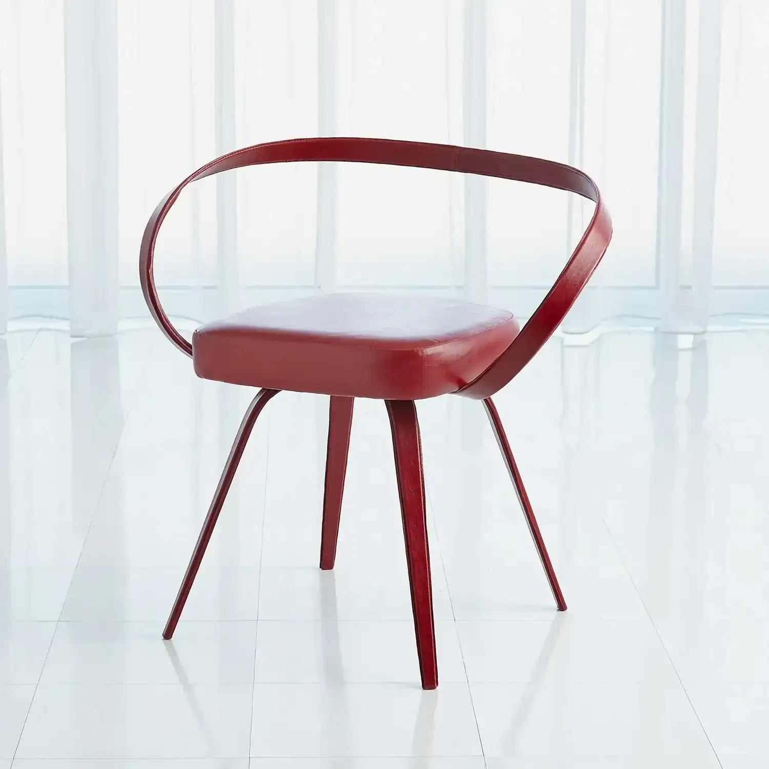 GLOBAL VIEWS ALL LEATHER CHAIR - Benches, Ottoman, Stools