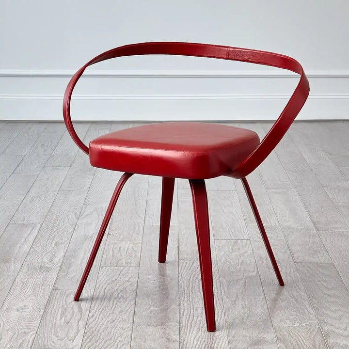 GLOBAL VIEWS ALL LEATHER CHAIR - Benches, Ottoman, Stools