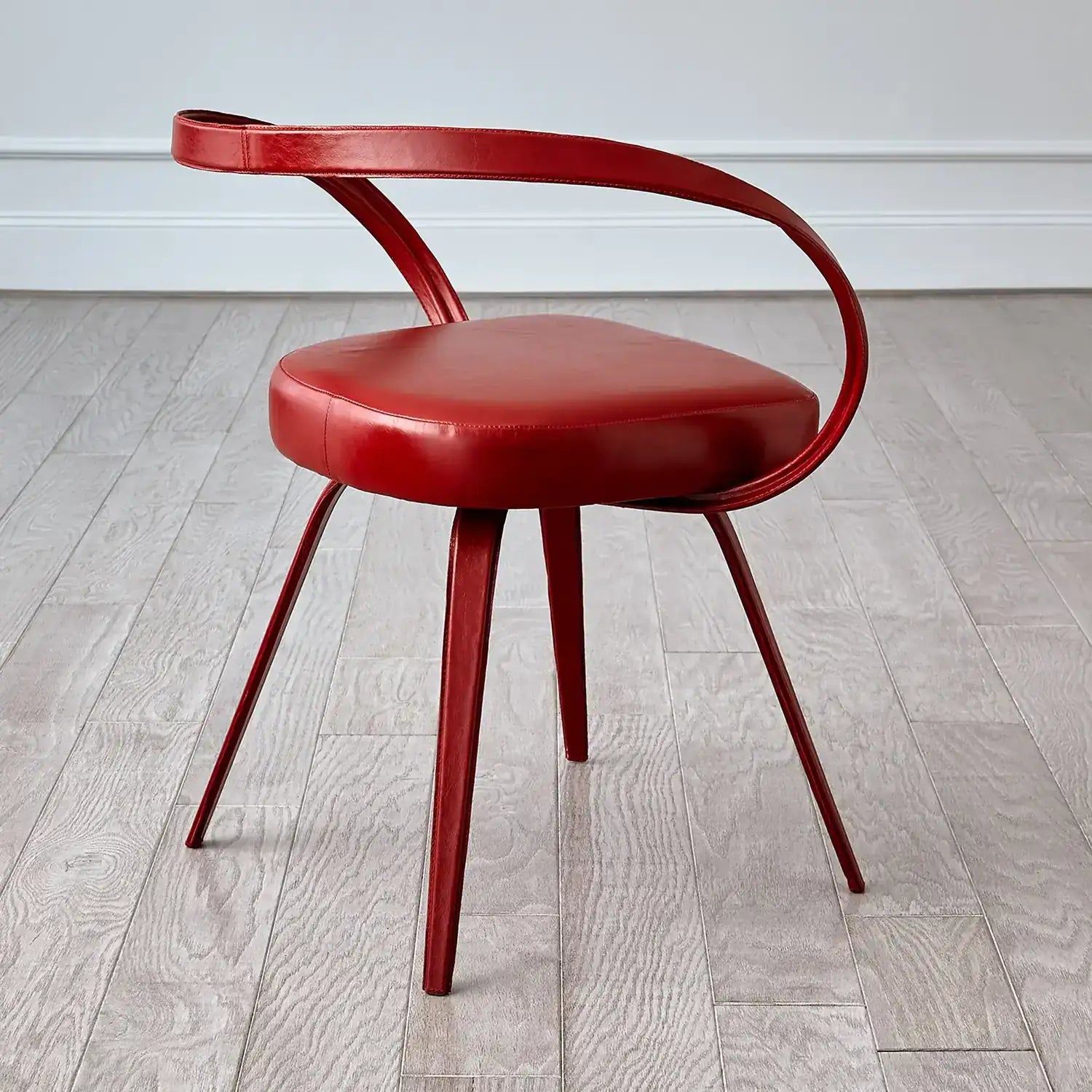 GLOBAL VIEWS ALL LEATHER CHAIR - Benches, Ottoman, Stools