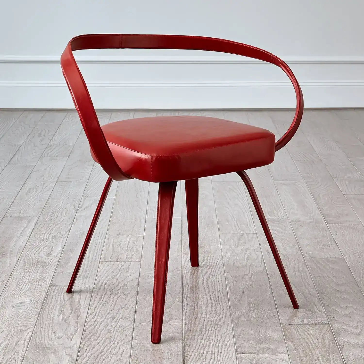 GLOBAL VIEWS ALL LEATHER CHAIR - Benches, Ottoman, Stools