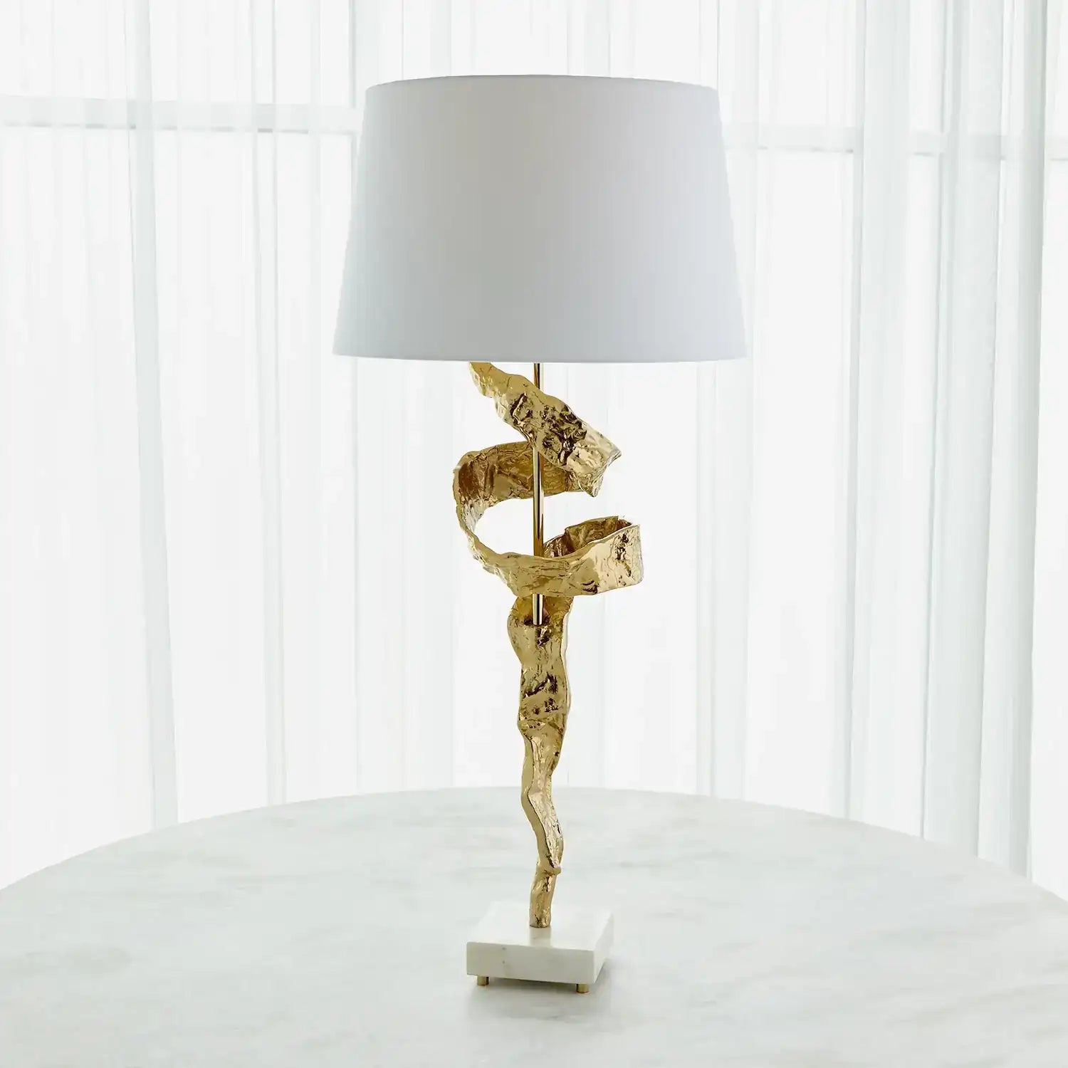 GLOBAL VIEWS, TWIST LAMP, TABLE LAMPS