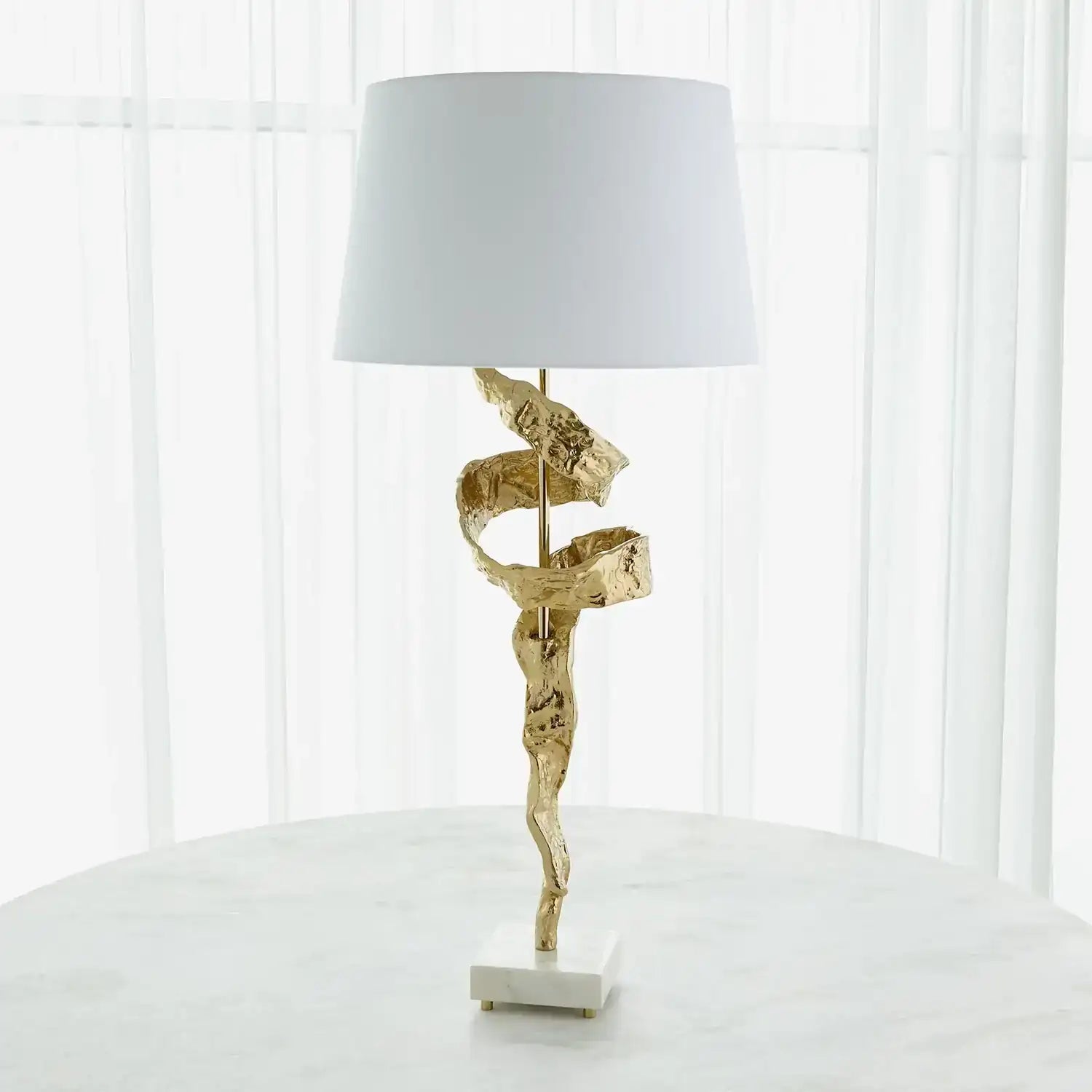 GLOBAL VIEWS, TWIST LAMP, TABLE LAMPS