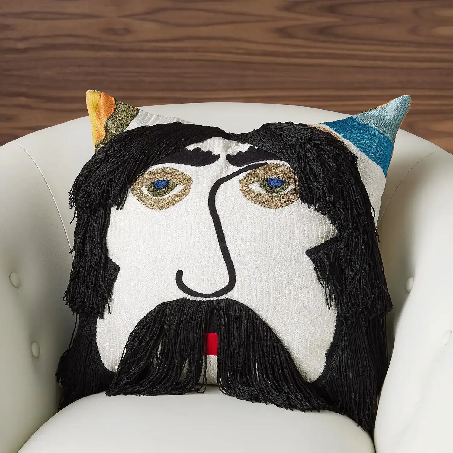 GLOBAL VIEWS JAG FRINGE PILLOW - Decorative Accents
