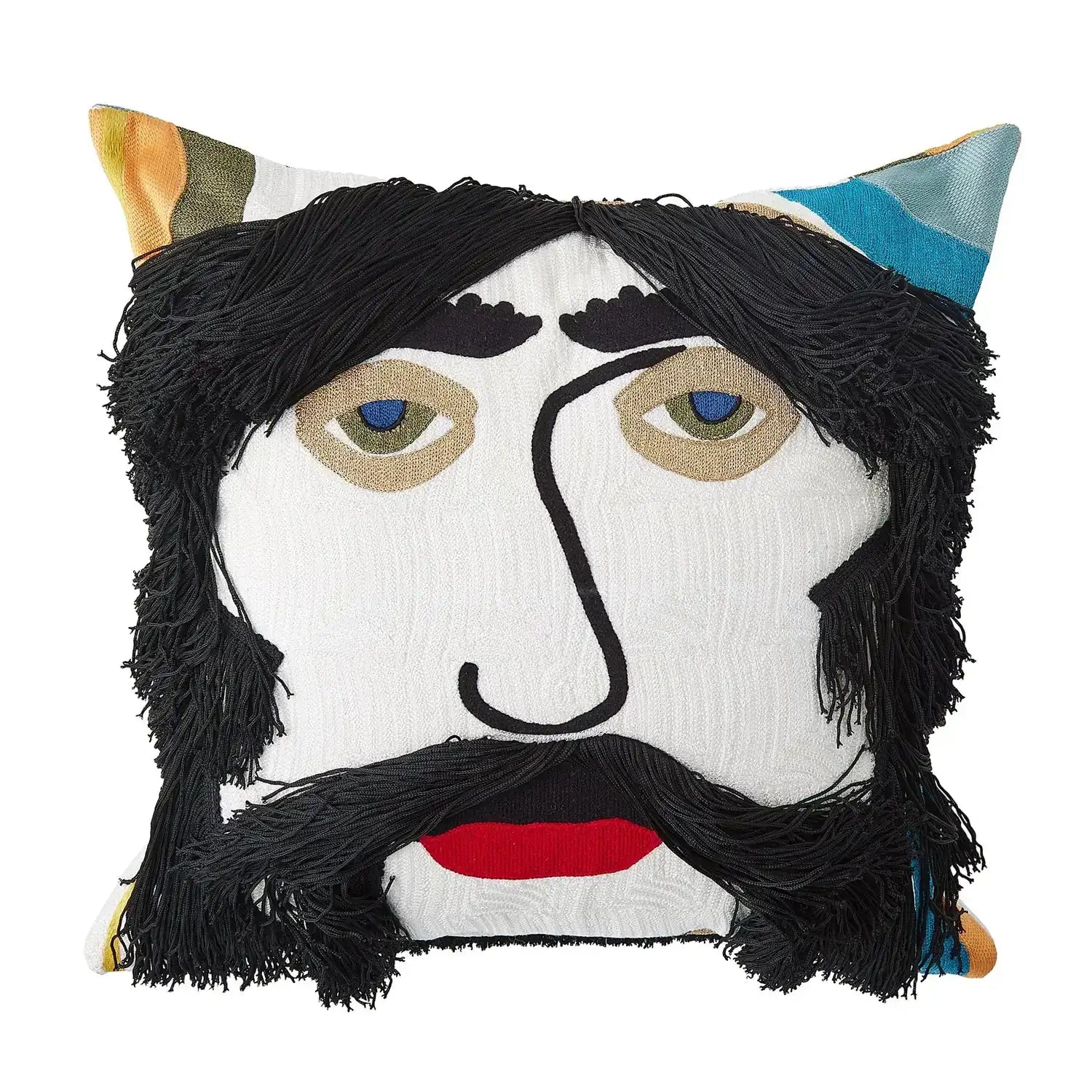 GLOBAL VIEWS JAG FRINGE PILLOW - Decorative Accents