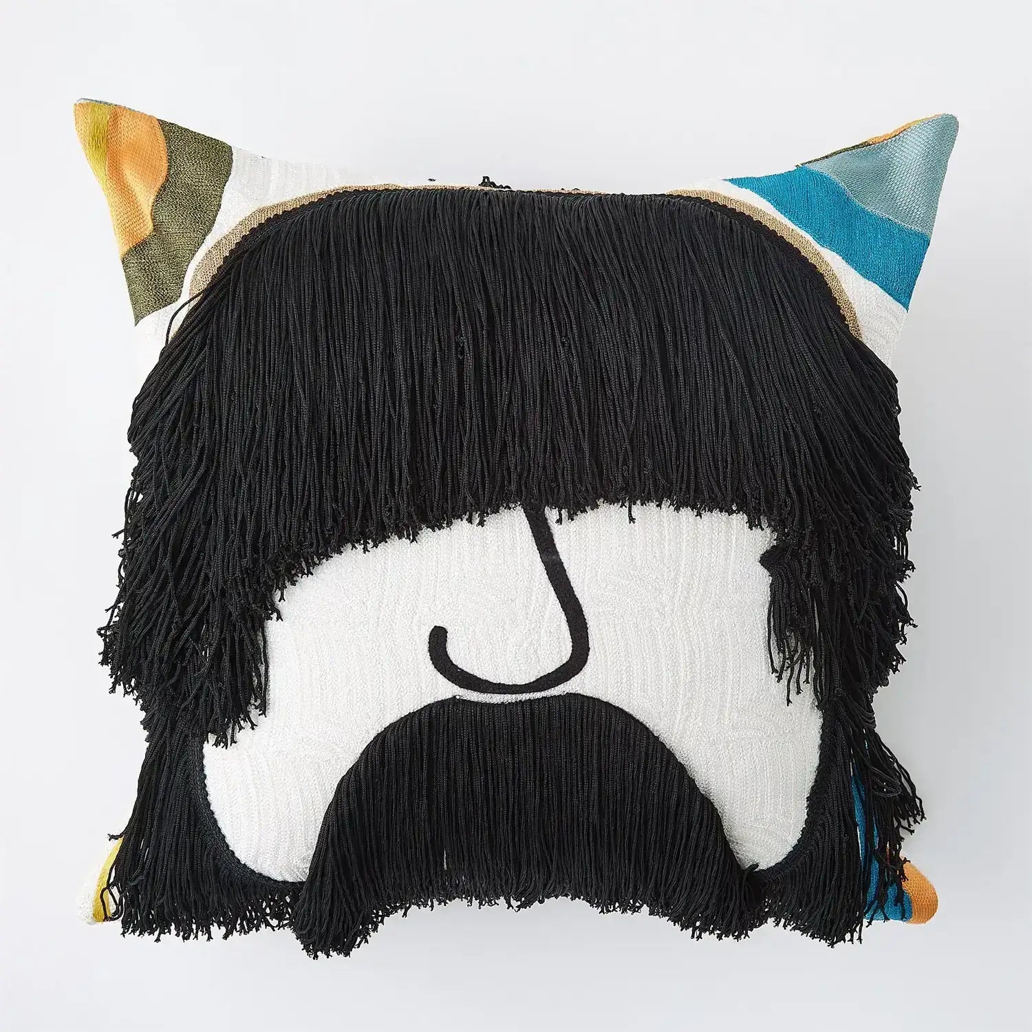 GLOBAL VIEWS JAG FRINGE PILLOW - Decorative Accents