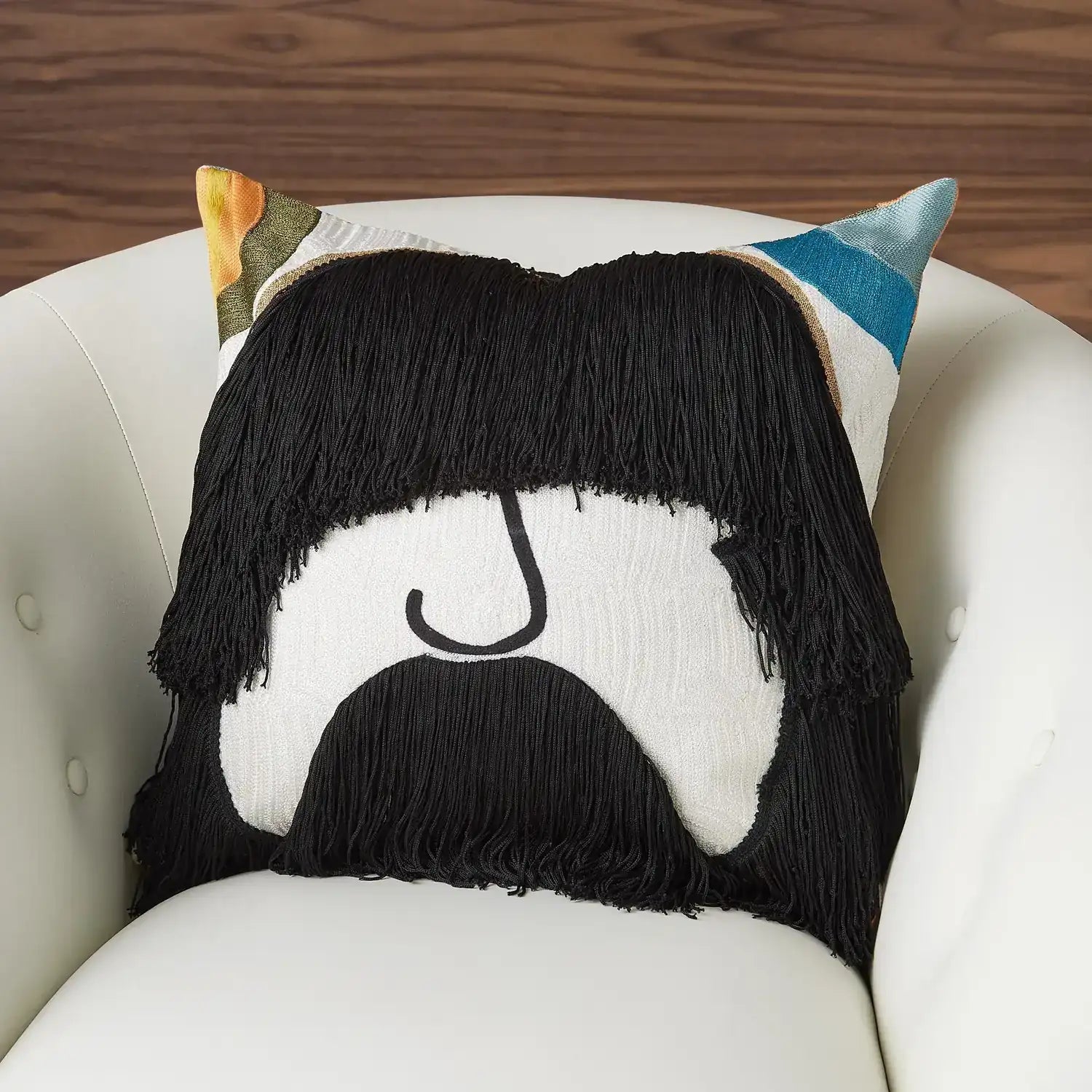 GLOBAL VIEWS JAG FRINGE PILLOW - Decorative Accents