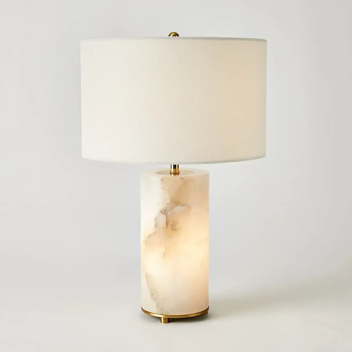 GLOBAL VIEWS, ALABASTER INNER LIGHT LAMP, TABLE LAMPS