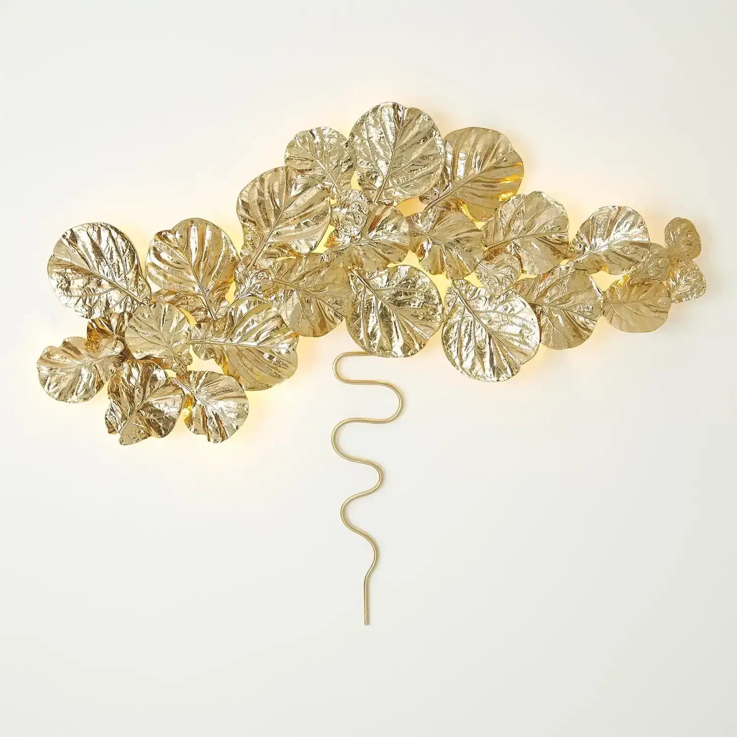 GLOBAL VIEWS, FIDDLE FIG LIGHTED WALL DECOR, WALL SCONCES
