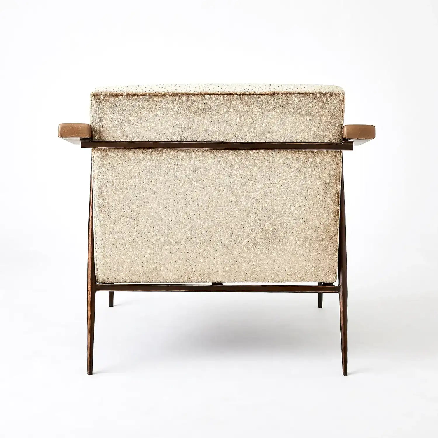 GLOBAL VIEWS L. BROOKS FABRIC/LEATHER CHAIR - Lounge
