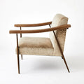 GLOBAL VIEWS L. BROOKS FABRIC/LEATHER CHAIR - Lounge