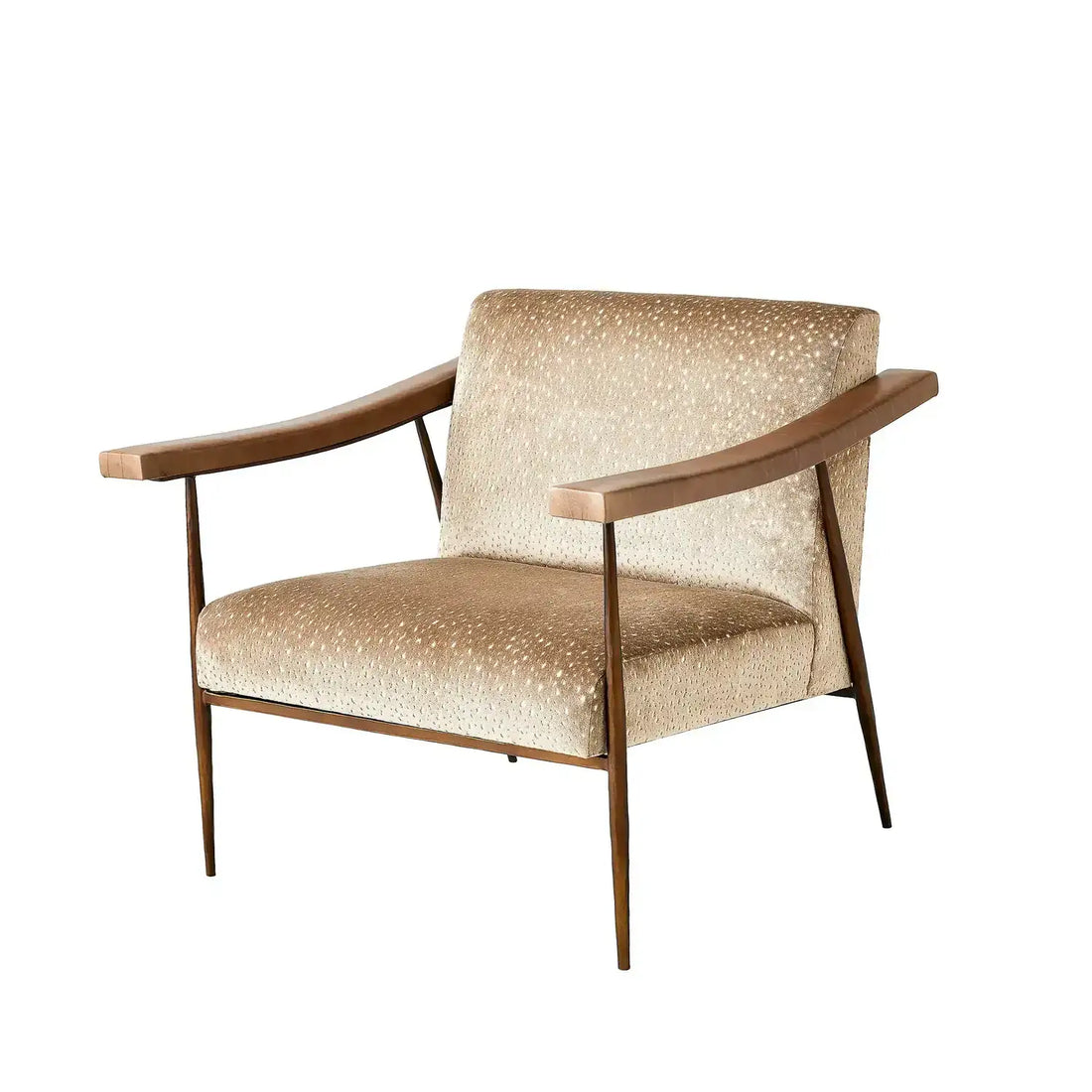 GLOBAL VIEWS L. BROOKS FABRIC/LEATHER CHAIR - Lounge