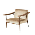 GLOBAL VIEWS L. BROOKS FABRIC/LEATHER CHAIR - Lounge
