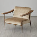 GLOBAL VIEWS L. BROOKS FABRIC/LEATHER CHAIR - Lounge