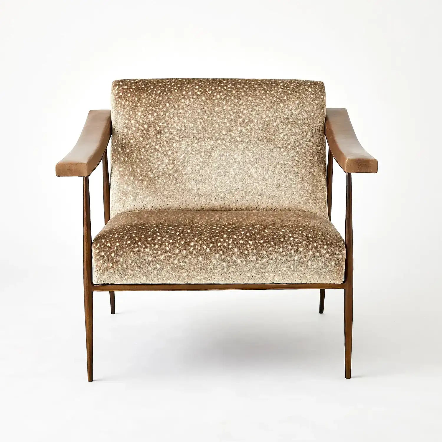 GLOBAL VIEWS L. BROOKS FABRIC/LEATHER CHAIR - Lounge