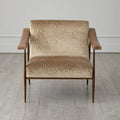 GLOBAL VIEWS L. BROOKS FABRIC/LEATHER CHAIR - Lounge