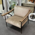 GLOBAL VIEWS L. BROOKS FABRIC/LEATHER CHAIR - Lounge