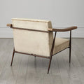GLOBAL VIEWS L. BROOKS FABRIC/LEATHER CHAIR - Lounge