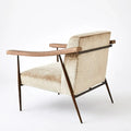 GLOBAL VIEWS L. BROOKS FABRIC/LEATHER CHAIR - Lounge