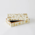 GLOBAL VIEWS BRASS JALI BOX - Decorative Accents