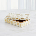 GLOBAL VIEWS BRASS JALI BOX - Decorative Accents